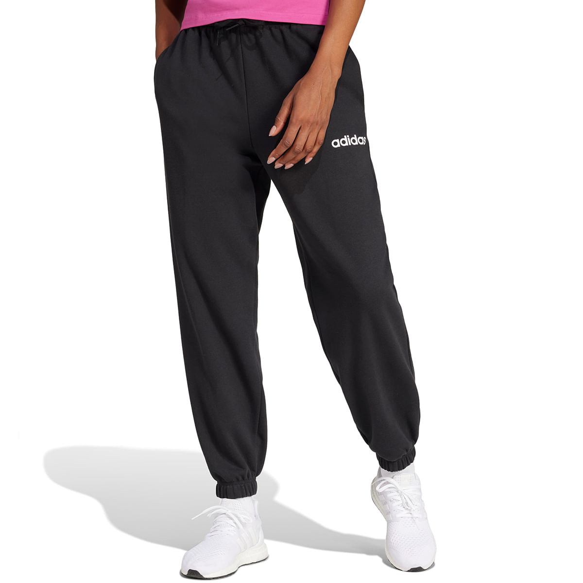 Pantalon Adidas Sportswear Essentials Linear Felpa Mujer — imagen 2