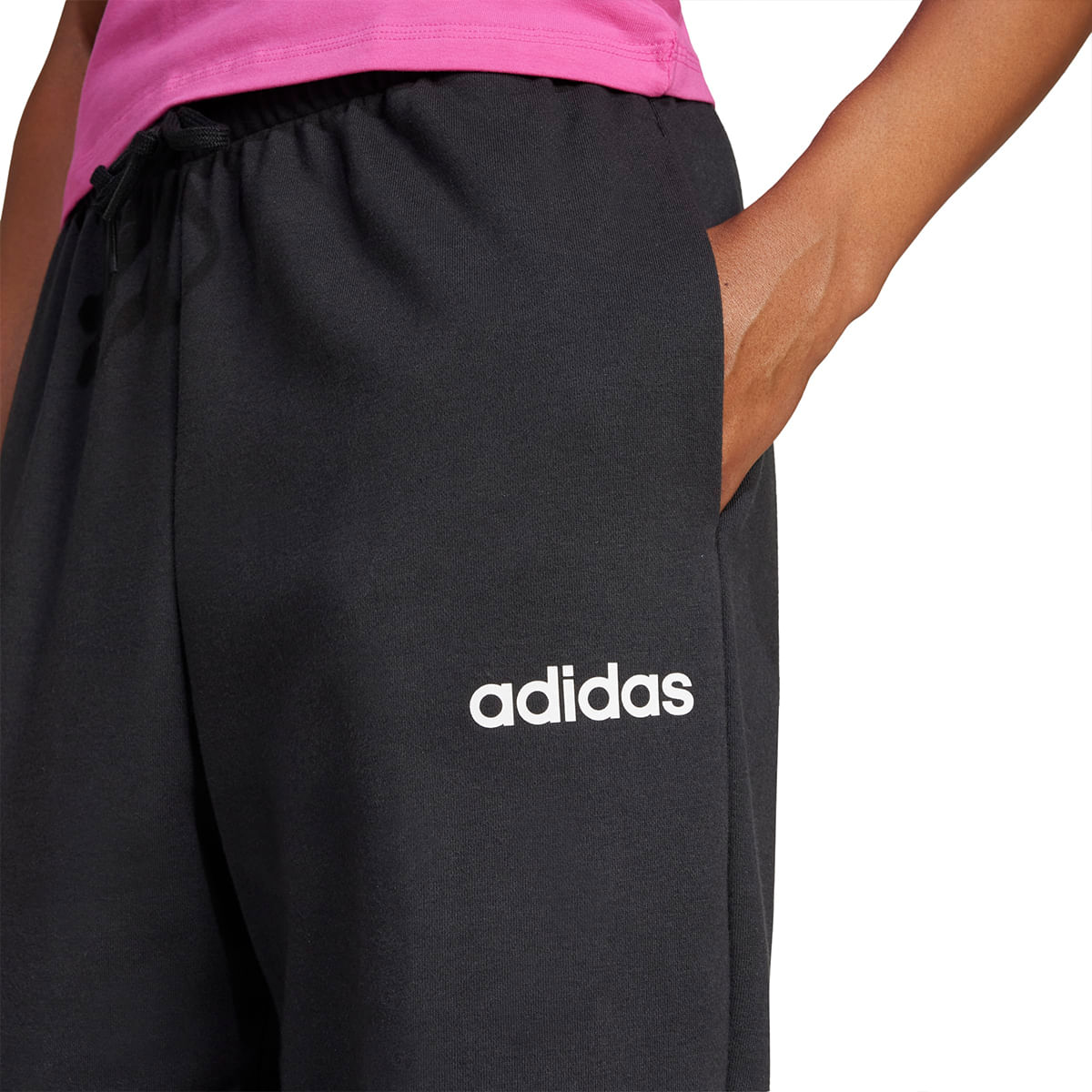Pantalon Adidas Sportswear Essentials Linear Felpa Mujer — imagen 4