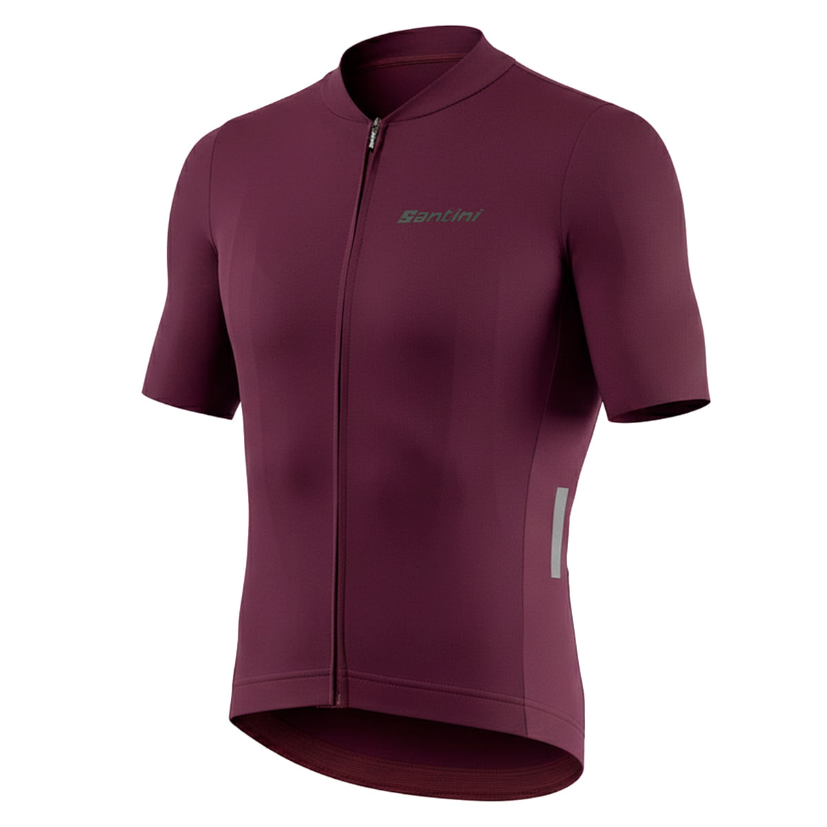 Remera Santini Ciclismo Compass Burgundy Hombre
