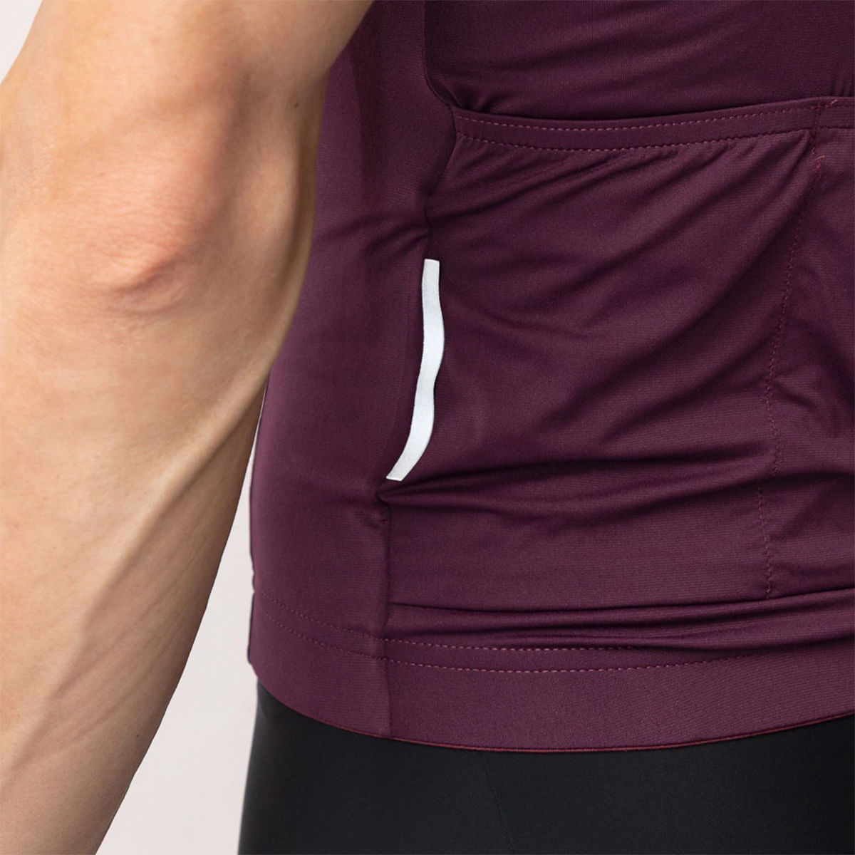 Remera Santini Ciclismo Compass Burgundy Hombre — imagen 7